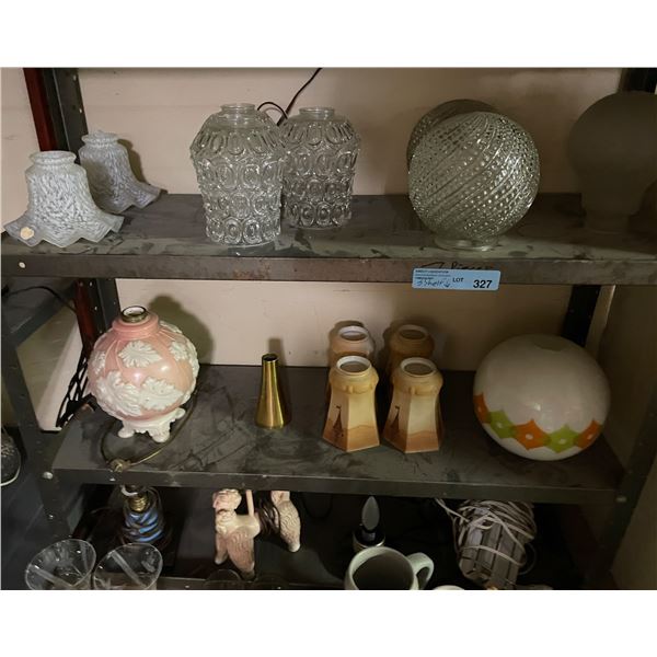 3-Shelf Lighting & Decor - Glass Lamp Shades, Globe Lights, and More