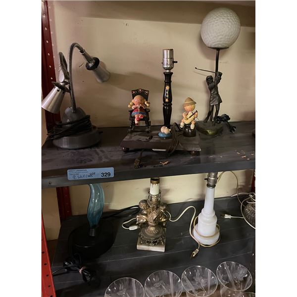 8 Various Style Table Lamps