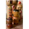 Image 3 : Lot of Vintage Japanese Kokeshi & Kimono-Style Wooden Dolls