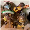 Image 2 : Lot of Whimsical Sombrero Frog Band Figurines & Mini Billiards Frog Scene with Decorative Stone Piec