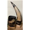 Image 2 : Lot of Carved Horn Wildlife & Marine Decor Pieces