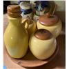 Image 3 : Lot of Vintage Salt & Pepper Shaker Sets - Chef Mouse Novelty, Blue Pottery Cruet Set & Yellow Ceram