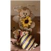 Image 3 : Lot of Vintage Bee Themed Decor - Ceramic Bumble Bee Planter & Whimsical Bee & Sunflower Dolls