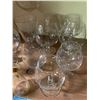 Image 3 : Lot of Vintage Glass Brandy Glasses, Candy Jar & Misc Glass Items