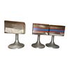 Image 1 : Lot of 3 Vintage Mid-Century Modern Clear Lucite & Aluminum Suggestion Boxes