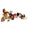 Image 3 : Large Lot of Vintage Porcelain & Ceramic Animal Figurines - Deer, Rabbits, Pigs, Bears, Squirrels &