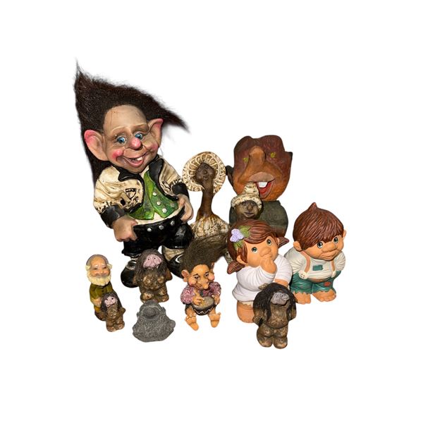 Troll & Character Figurines - Mixed Lot