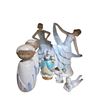 Image 1 : Lot of 7 Vintage Porcelain & Ceramic Figurines - Dancers, Victorian Lady, Salt & Pepper Shakers & Mi