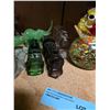 Image 4 : Mixed Art Glass Figurines & Miniatures - Clown Bottles, Train, Animals, Paperweights