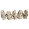 Image 1 : Set of 5 Asian-Style Resin Immortal Figurines