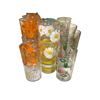 Image 1 : Group of Assorted Juice Glasses - Floral Design, Etc.