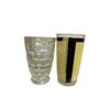 Image 2 : Assorted Vintage Drinking Glasses Including Iridescent Honeycomb Tumblers, Yellow Figural Highball,