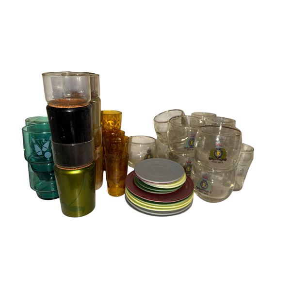 Group of Various Glassware & Plates