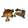Image 2 : Assorted Vintage Ceiling and Vanity Light Fixtures Including Brass Flush Mounts, Three-Light Fixture