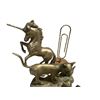 Image 4 : Assorted Vintage Brass Animal Figurines & Novelty Items incl Horse, Cats, Baby Shoes & More