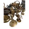 Image 2 : Large Mixed Lot Vintage Brass & Metal Decor incl Candlesticks, Pitcher, Figurines & Misc