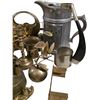 Image 3 : Large Mixed Lot Vintage Brass & Metal Decor incl Candlesticks, Pitcher, Figurines & Misc