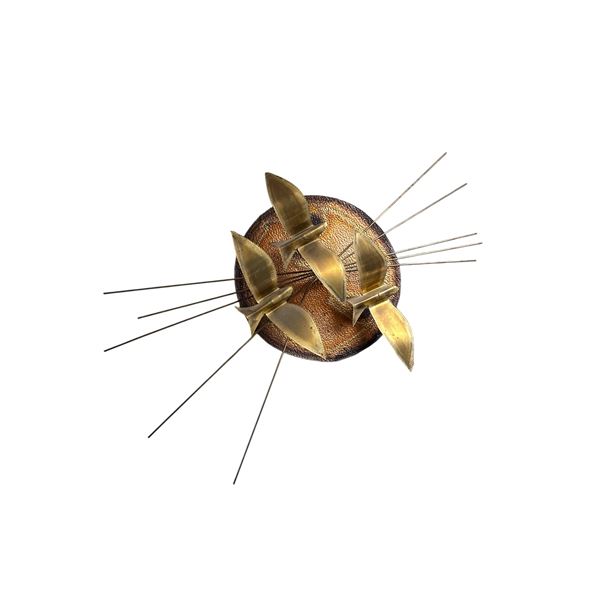 Mid-Century Metal Wall Sculpture