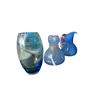 Image 3 : Assorted Blue Art Glass & Teapot Decor