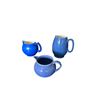 Image 2 : Blue Pottery Creamer, Mug & Tray Set