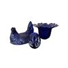 Image 2 : Cobalt Blue Art Glass Decorative Group