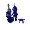 Image 3 : Cobalt Blue Art Glass Decorative Group