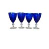 Image 4 : Large Cobalt Blue Glass Vase & Drinkware Group