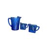 Image 2 : Cobalt Blue Glass Pitcher & Drinkware Set
