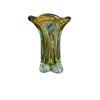 Image 2 : Pair of Green Art Glass Flared Vases