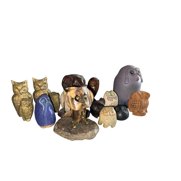 Group of Various Decor Owls