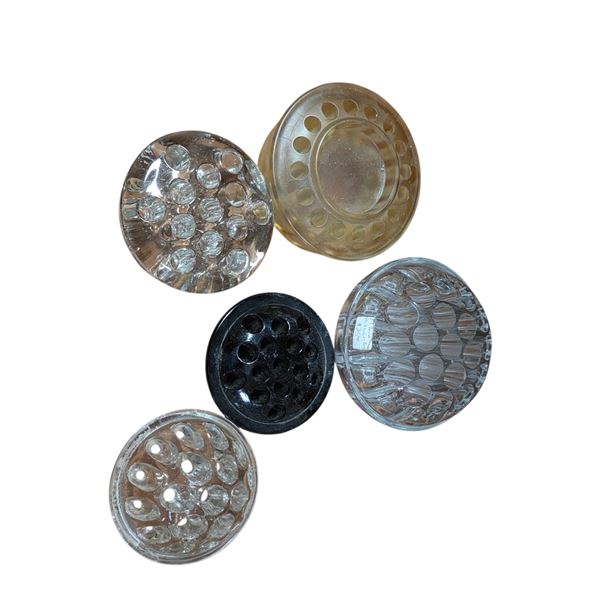 Assorted Vintage Glass Flower Frog Holders