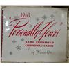 Image 1 : 1963 “Personally Yours” Name Imprinted Christmas Cards Sample Book