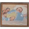 Image 3 : Lot of 4 Vintage Framed Prints - Cherubs, Mother & Child, Baby & Portrait