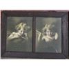 Image 5 : Lot of 4 Vintage Framed Prints - Cherubs, Mother & Child, Baby & Portrait