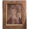 Image 1 : Antique Italian Renaissance Style Madonna Portrait in Ornate Gilt Frame