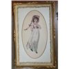 Image 3 : Framed Pair of Victorian-Style Needlepoint Figures – Boy & Girl