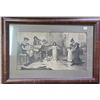 Image 1 : Large Framed Vintage Family Scene Print