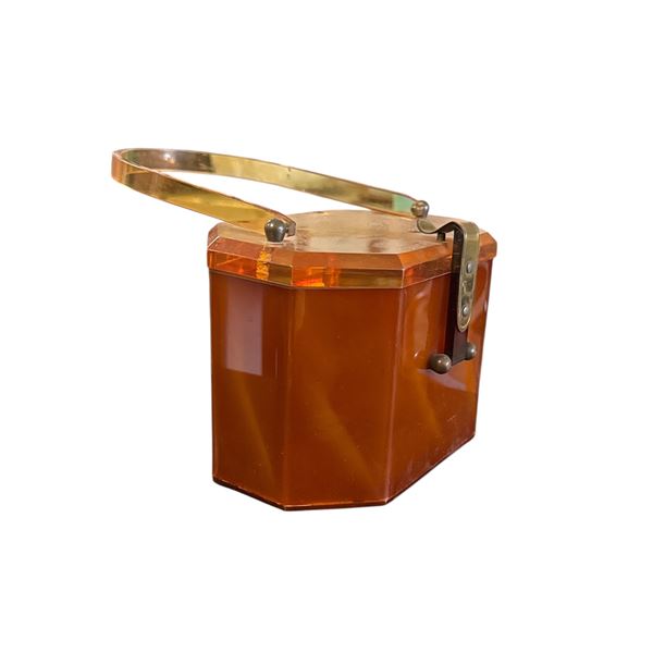 Mid Century Lucite Handbag Style Purse