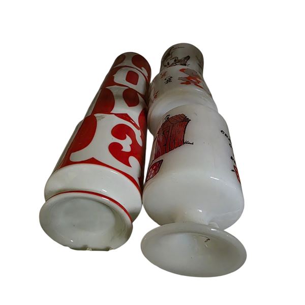 Vintage Milk Glass Includes "Love" Set, Federal "I Crapped Out in Nevada", and More