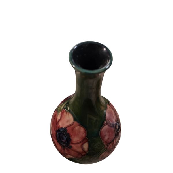 Moorcroft Art Pottery Tall Floral Vase