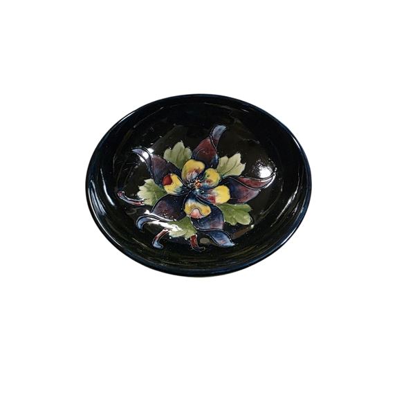 Moorcroft England Hand-Decorated Floral Art Pottery Bowl