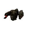 Image 1 : Set of 3 Black Panther Ceramic Figurines - Glossy Animal Figures