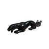 Image 2 : Set of 3 Black Panther Ceramic Figurines - Glossy Animal Figures