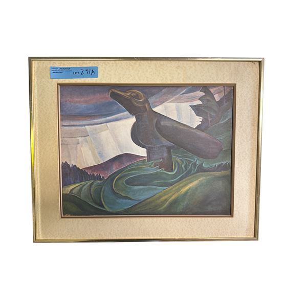 Framed Abstract Figurative Art Print - Emily Carr Print