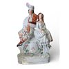 Image 1 : 19th Century Staffordshire Flatback Figurine - Highland Piper & Maiden