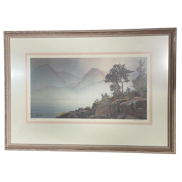Vancouver - Bonny Roberts, "From Lions Bay", Lithograph, Edition 144/295, H21" x W30" with Frame