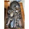 Image 1 : Vancouver -  Box full of assorted Silver Plated Cutlery & Serving (some with stamps)