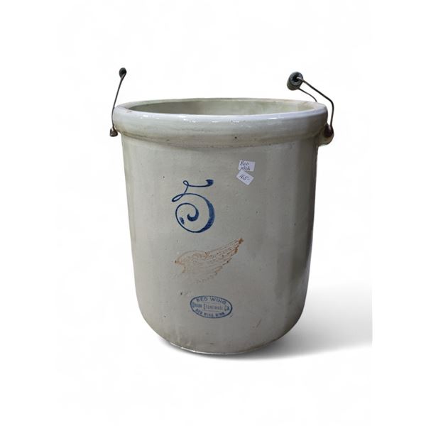 Vancouver - Vintage Red Wing Union Stoneware Crock 5 Gallon, approx. 14" H