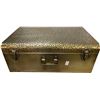Image 2 : Vancouver - Set of Gold Metallic Hammered Texture Storage Trunks (x3)
