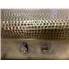 Image 4 : Vancouver - Set of Gold Metallic Hammered Texture Storage Trunks (x3)